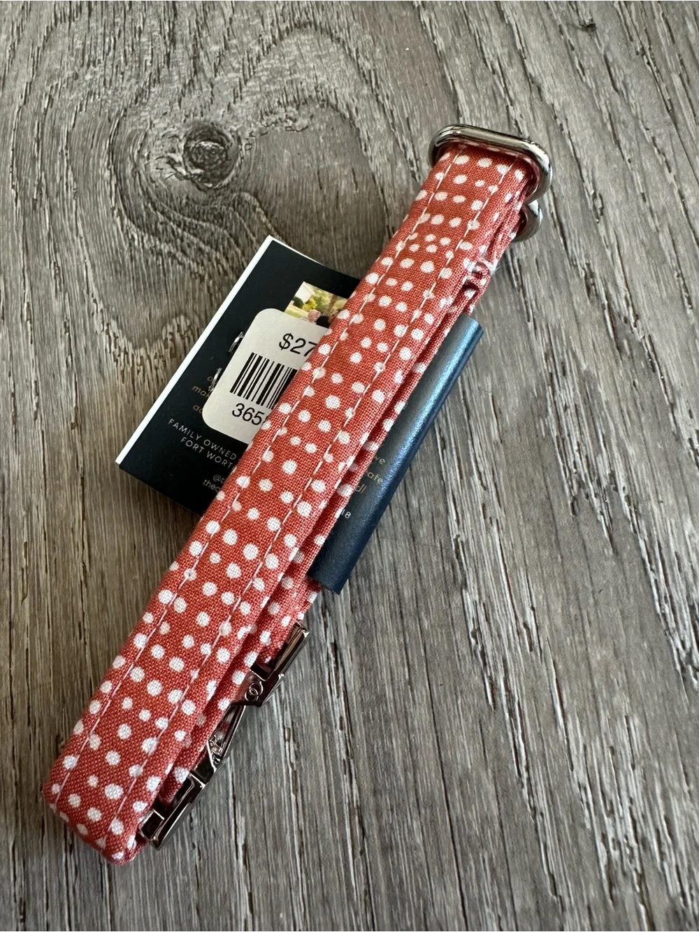 Polka Dot Pink Dog Collar